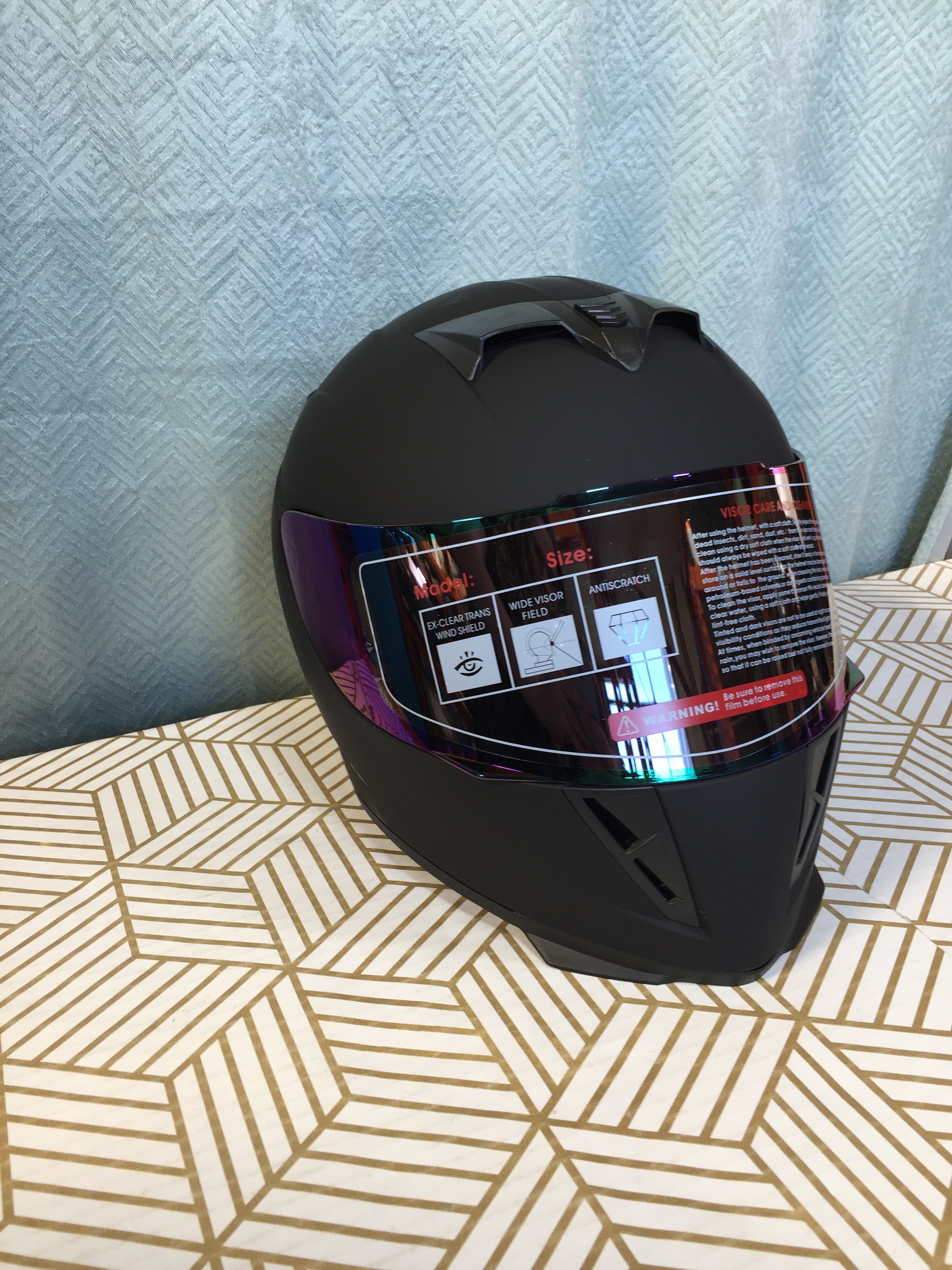 1Storm Motorcycle Full Face Helmet - Matte Black with Extra Clear Shield HJK-311 (7760609050862)